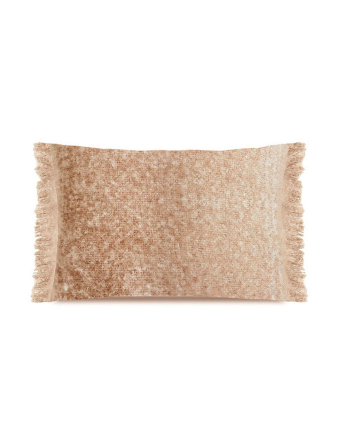Coussin Mairo Pôdevache mohair rectangulaire 40x60cm beige