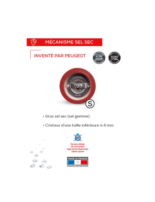Set de 3 moulins à poivre et à sel Peugeot Bistro Trio France