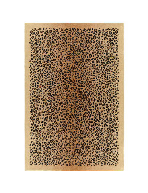 Tapis Léo brun Toulemonde Bochart - 3 dimensions