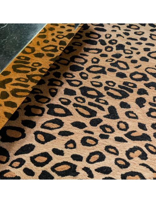 Tapis Léo brun Toulemonde Bochart - 3 dimensions