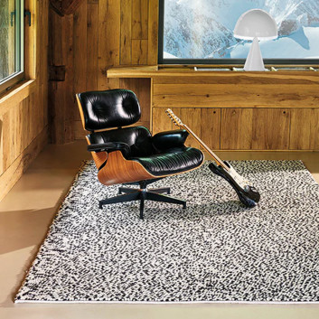 Tapis Serac noir Toulemonde Bochart - 3 dimensions
