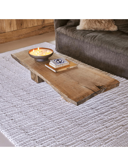 Tapis Aravis neige Toulemonde Bochart - 3 dimensions