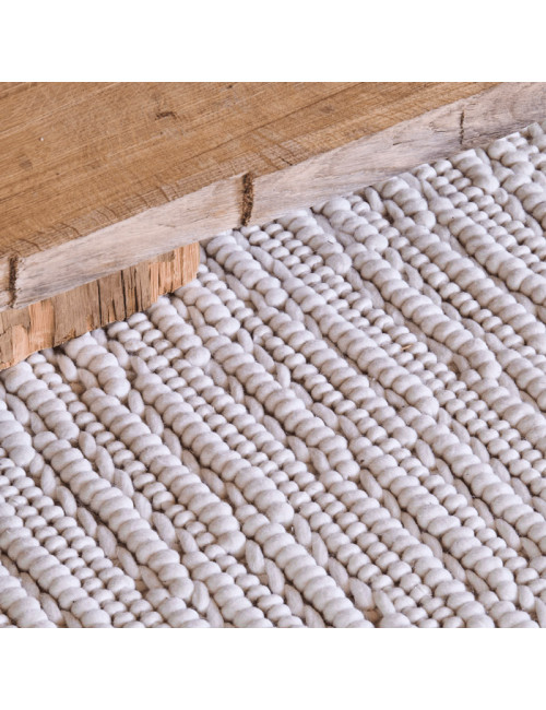 Tapis Aravis neige Toulemonde Bochart - 3 dimensions