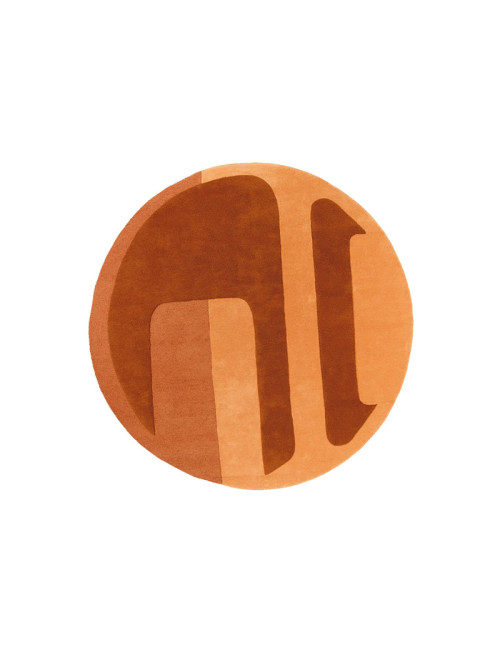 Tapis Nucleus noisette rond Toulemonde Bochart - 250cm