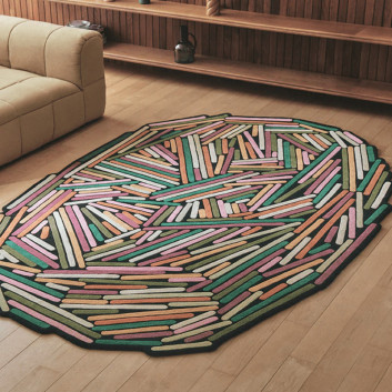 Tapis Brindilles Toulemonde Bochart - 2 coloris 3 dimensions