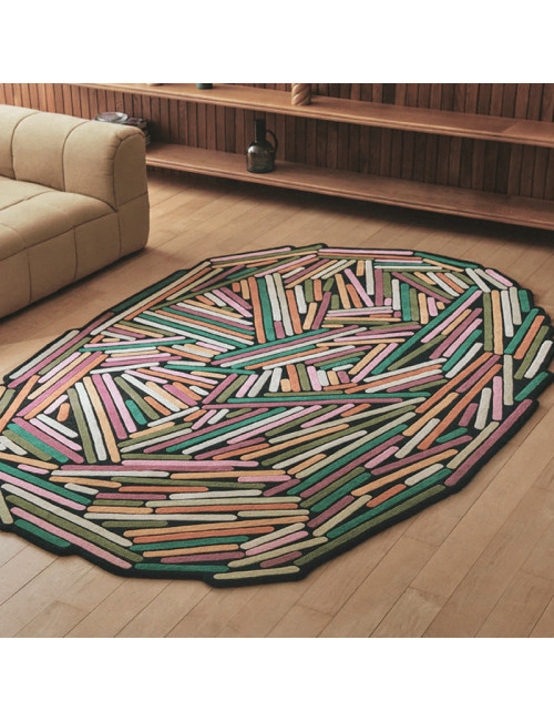 Tapis Brindilles Toulemonde Bochart - 2 coloris 3 dimensions