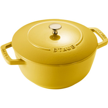 Cocotte Staub Chistera en fonte Citron - 3 tailles