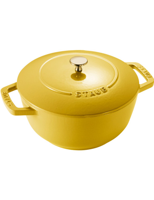 Cocotte Staub Chistera en fonte Citron - 3 tailles