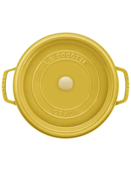 Cocotte en fonte Staub ronde Citron - 5 diamètres