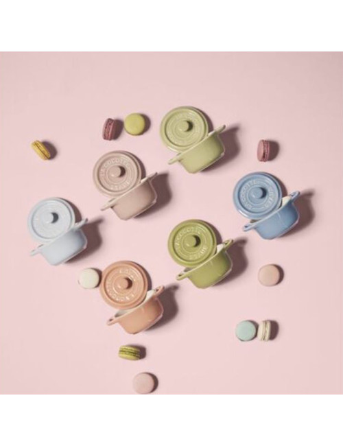 Ensemble de 6 mini cocottes Staub en céramique Macaron 10cm