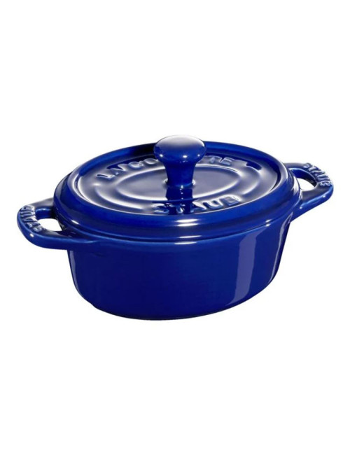 Mini cocotte ovale Staub en céramique 11cm - 2 coloris