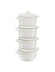 Set de 4 mini cocottes rondes Staub en céramique - 4 coloris