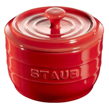 Pot à sel Staub en céramique rouge cerise