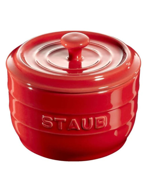 Pot à sel Staub en céramique rouge cerise