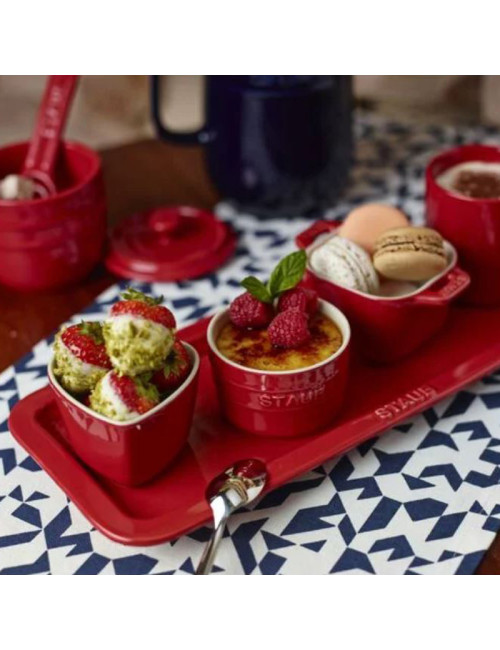 Assiette rectangulaire Staub en céramique 36x14cm - 2 coloris