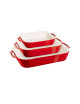 Ensemble de 3 plats à four Staub en céramique - 4 coloris