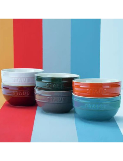 Set de 6 bols Staub Arc-en-ciel en céramique - 2 tailles