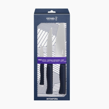 Trio OPINEL avec 3 couteaux de cuisine Intempora
