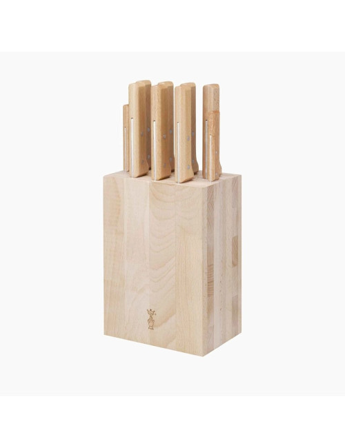 Bloc à couteaux OPINEL en bois de hêtre - vide 2 tailles