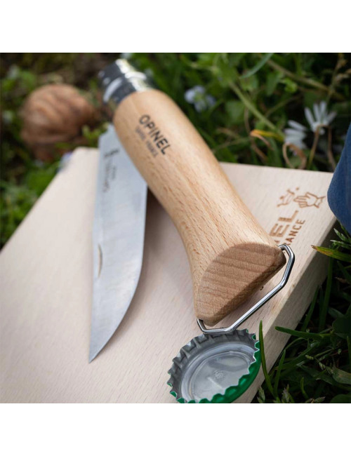 Couteau n°10 OPINEL tire bouchon et décapsuleur