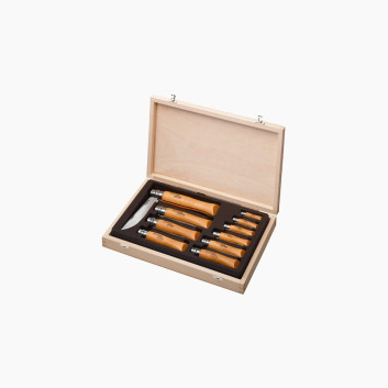 Coffret Collection 10 couteaux OPINEL Tradition - carbone ou inox