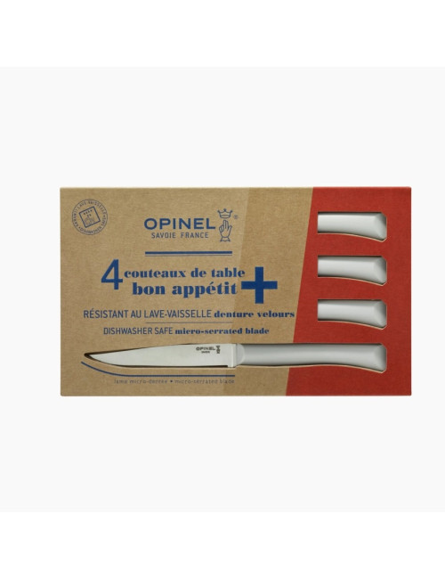 Coffret 4 couteaux OPINEL Bon appétit + polymère - 5 coloris