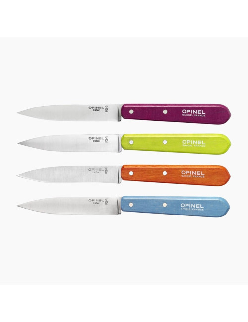Coffret OPINEL de 4 couteaux d'office n°112 - 2 coloris