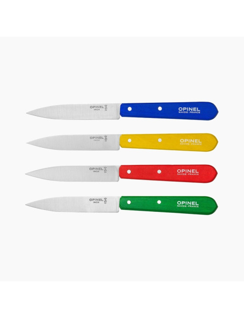 Coffret OPINEL de 4 couteaux d'office n°112 - 2 coloris