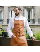 Tablier en cuir lisse Atelier TB pour la cuisine et barbecue "Samba" - 3 coloris