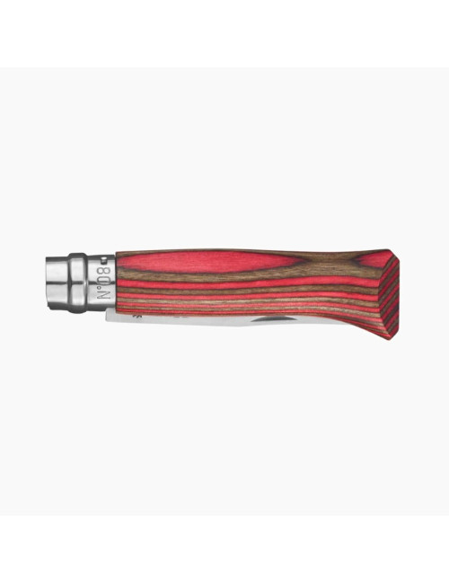 Couteau n°8 OPINEL Tradition Luxe Bouleau lamellé - 3 coloris