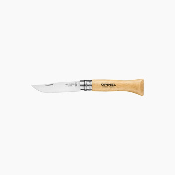 Couteau fermant OPINEL Tradition hêtre inox - 6 tailles n°6, n°7, n°8, n°9, n°10 et n°12