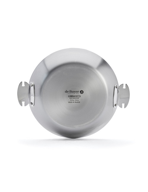 Poêle inox De Buyer Alchimy Loqy amovible - 4 tailles