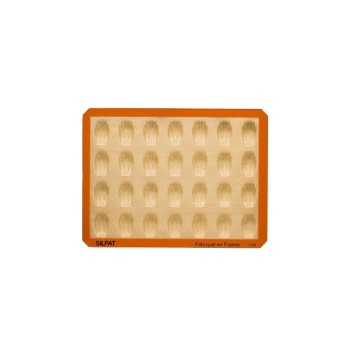 Moule à gâteau 28 mini madeleines SILPAT en silicone 40x30cm