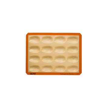 Moule à gâteau 16 madeleines SILPAT en silicone 40x30cm