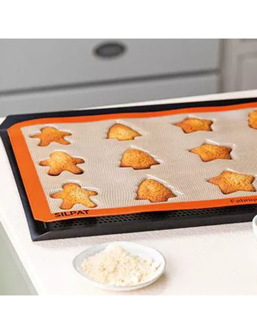 Moule à gâteau 12 biscuits de Noël SILPAT en silicone 40x30cm