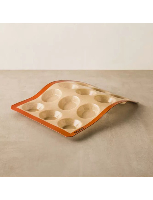 Moule à tarte 12 tartelettes SILPAT en silicone 40x30cm