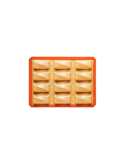 Moule à gâteau 12 barres torsadées SILPAT en silicone 40x30cm