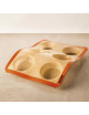 Moule à gâteau 6 grands ronds SILPAT en silicone 40x30cm