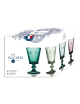 4 verres à vin Abeille La Rochère set de 4 coloris assortis