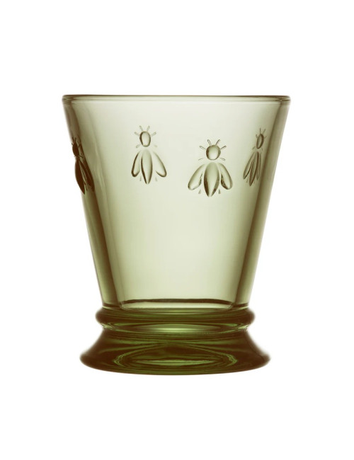 4 verres à eau Abeille La Rochère set de 4 coloris assortis