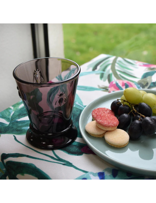 4 verres à eau Abeille La Rochère set de 4 coloris assortis