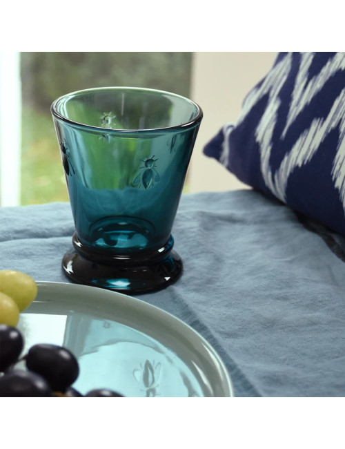 4 verres à eau Abeille La Rochère set de 4 coloris assortis