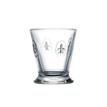 6 verres à eau gobelets Fleur de Lys La Rochère