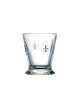 6 verres à eau gobelets Fleur de Lys La Rochère