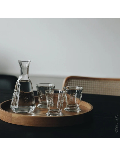 6 verres à eau gobelets Fleur de Lys La Rochère
