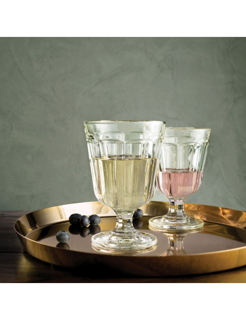 6 verres à eau sur pied Anjou La Rochère