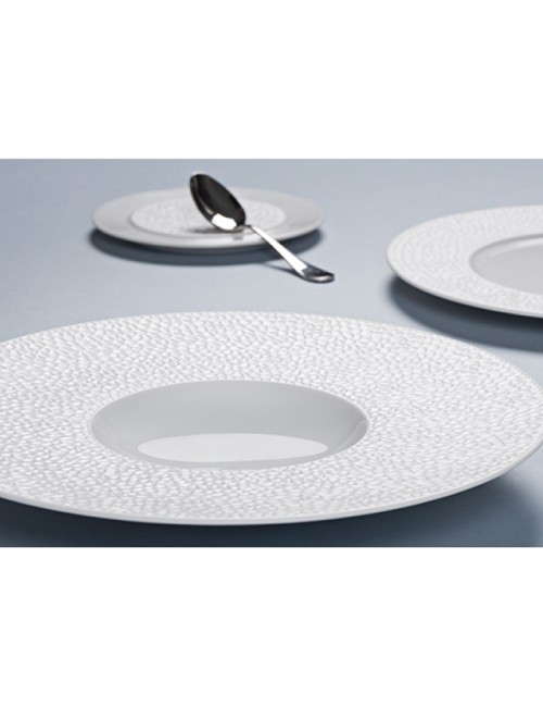 6 assiettes en porcelaine L Fragments DEGRENNE - 6 tailles