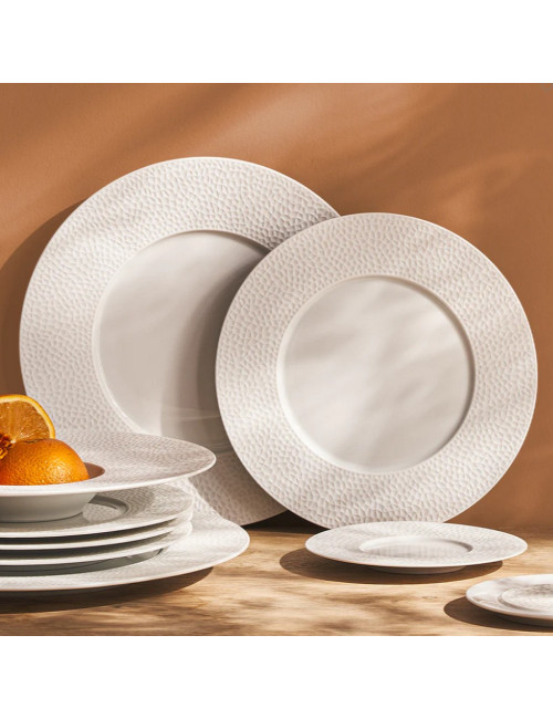 6 assiettes en porcelaine L Fragments DEGRENNE - 6 tailles