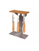 Cut box Roger Orfèvre support à couteau aimanté avec 3 couteaux