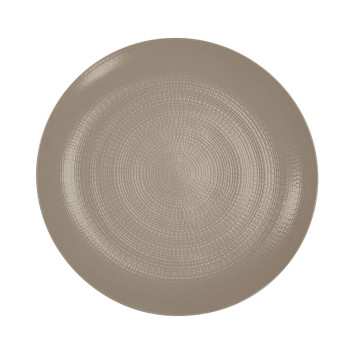 6 assiettes DEGRENNE Modulo nature Terre d'Ombre - 5 tailles